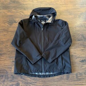 Swiss Tech Men's lightweight Black Hooded Jacket